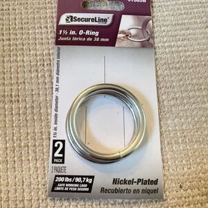 SecureLine 1-1/2" O-Ring, 2 Pack ~ Nickel-Plated NEW